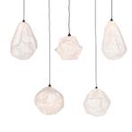 Set van 5 papieren hanglampen wit 5-lichts - Pepa, Huis en Inrichting, Lampen | Hanglampen, Minder dan 50 cm, Nieuw, Overige materialen