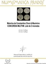 Romeinse Rijk. Constantino Cloro & Maximino. Follis, Postzegels en Munten