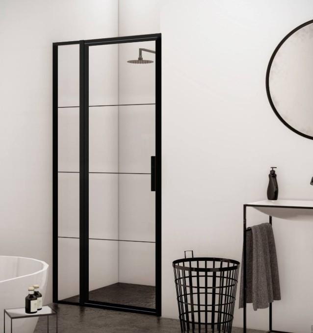 Nisdeur Frame met Vast Paneel 90x200 cm 8 mm NANO Glas Mat, Doe-het-zelf en Verbouw, Sanitair, Bad, Nieuw, Glas, Ophalen of Verzenden