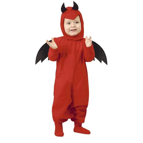 Duivel Halloween Kostuum Baby Rood Zwart, Hobby en Vrije tijd, Feestartikelen, Nieuw, Verzenden