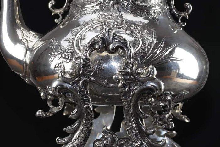 Samovar - Kan - .800 zilver - Schwenkkanne Rechaud, Antiek en Kunst, Antiek | Goud en Zilver