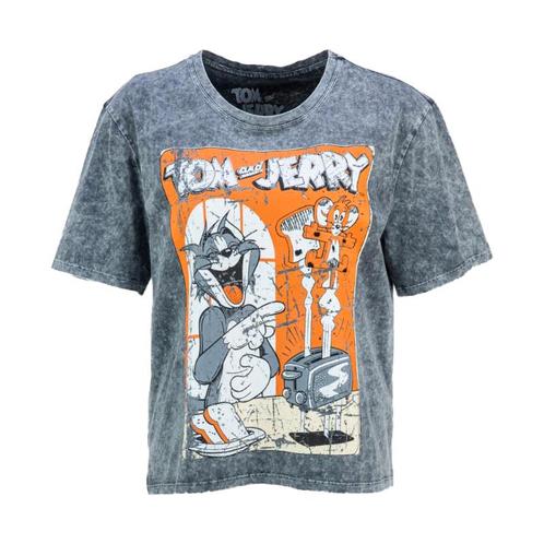 Frogbox • grijs Tom en Jerry t-shirt • 36, Kleding | Dames, Tops, Grijs, Nieuw, Maat 36 (S), Verzenden
