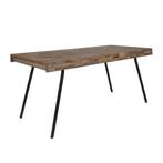 *WOONWINKEL* Bodio Suri Gerecycled Teakhout Eettafel 200 X 9, Huis en Inrichting, Tafels | Eettafels, Nieuw, Verzenden