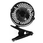 Benson Draagbare ventilator - oplaadbaar - met clip - zwa..., Ophalen of Verzenden, Nieuw