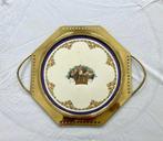 Dienblad - 1424 - Metaal, Keramiek - Jugendstil schaal