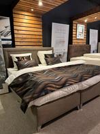 Boxspring Amsterdam Taupe bruin 180x200, Ophalen, Overige materialen, Bruin, 180 cm