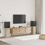 vidaXL Speakerstandaards 2 st 30x30x60 cm bewerkt hout, Muziek en Instrumenten, Standaards, Verzenden, Nieuw
