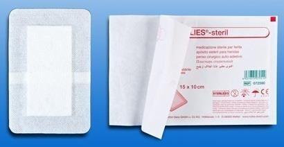 Eilandpleister Rudavlies - Steriel - Wit - 10 x 12 cm - 50, Diversen, Verpleegmiddelen, Nieuw, Verzenden