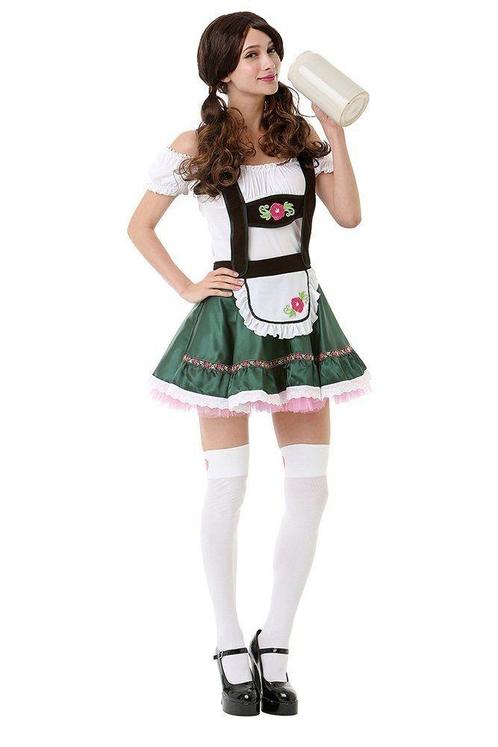 Dirndl Jurk Oktoberfest Bloemen, Kinderen en Baby's, Carnavalskleding en Verkleedspullen, Nieuw, Verzenden
