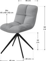 2dekans | Eetkamerstoel / Draaistoel Dallas - 1 Stuk -, Huis en Inrichting, Stoelen, Ophalen of Verzenden, Gebruikt