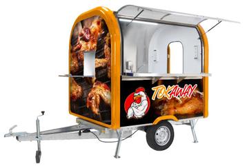 kippengrillwagen, kip verkoopwagen, kipkraam beschikbaar voor biedingen