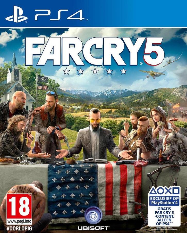 Far Cry 5 PS4 Garantie & morgen in huis!, Spelcomputers en Games, Games | Sony PlayStation 4, 1 speler, Zo goed als nieuw, Vanaf 18 jaar
