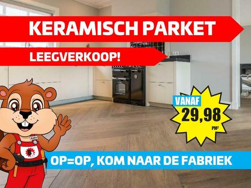 Keramisch Parket LEEGVERKOOP!, Doe-het-zelf en Verbouw, Vloerdelen en Plavuizen, 10 tot 30 cm, 50 tot 150 cm, 10 m² of meer, Nieuw