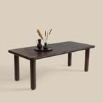 *WOONWINKEL* Houten Eettafel Met Ronde Poten 220 Cm, Huis en Inrichting, Tafels | Eettafels, Verzenden, Nieuw
