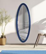 OSLO BLAUWE WANDSPIEGEL CM 55X2X150 ( BINNENSPIEGEL AFMETING, Huis en Inrichting, Woonaccessoires | Spiegels, Ophalen of Verzenden