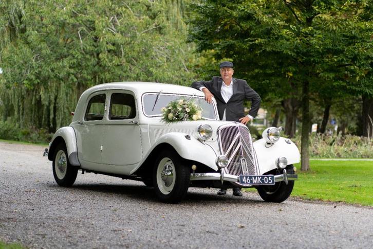 Trouwauto huren Trouwvervoer Citroën DS Cabriolet Traction, Diensten en Vakmensen, Verhuur | Auto en Motor, Limousine, Trouwauto