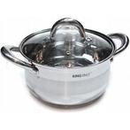 Kinghoff KB-1096 10 delige RVS pannenset - geschikt voor, Huis en Inrichting, Ophalen of Verzenden, Nieuw