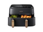 Philips -  3000 Series Dual Basket Airfryer  - Zwart, Witgoed en Apparatuur, Verzenden, Nieuw, Airfryer