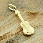 18 Krt. Gouden hanger van een Spaanse gitaar (kettinghanger), Ophalen of Verzenden, Gebruikt, Goud, Overige merken