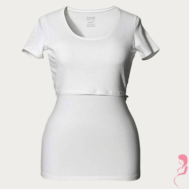 Boob Voedingsshirt positieshirt  Wit Korte mouwen, Kleding | Dames, Positiekleding, Nieuw