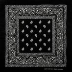 Bandana Zakdoek Paisley Print Zwart, Nieuw