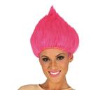 Trollen Pruik Roze, Verzenden, Nieuw