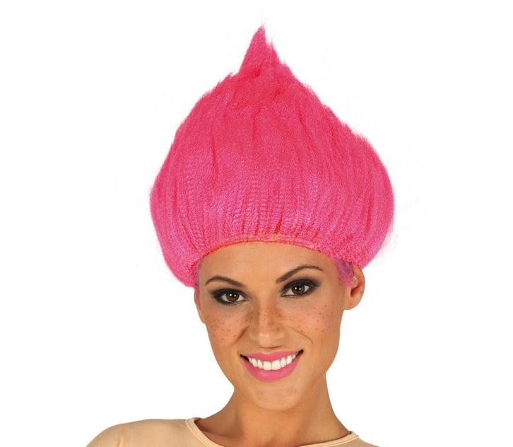 Trollen Pruik Roze, Hobby en Vrije tijd, Feestartikelen, Nieuw, Verzenden