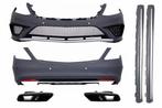 Bodykit Bumper set W222 S63 AMG look lang Zwart, Ophalen of Verzenden, Nieuw