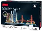 3D Puzzel - City Line San Francisco LED (90 stukjes) |, Hobby en Vrije tijd, Denksport en Puzzels, Verzenden, Nieuw