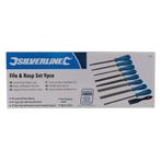 Silverline vijl- en raspenset - staal - plat, rond, half..., Ophalen of Verzenden, Nieuw