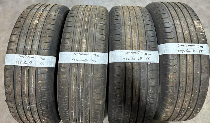 4x235-60-18 Continental zomer 7mm €55 per band 235 60 18, Auto-onderdelen, Banden en Velgen, 18 inch, Zomerbanden, 235 mm, Personenwagen