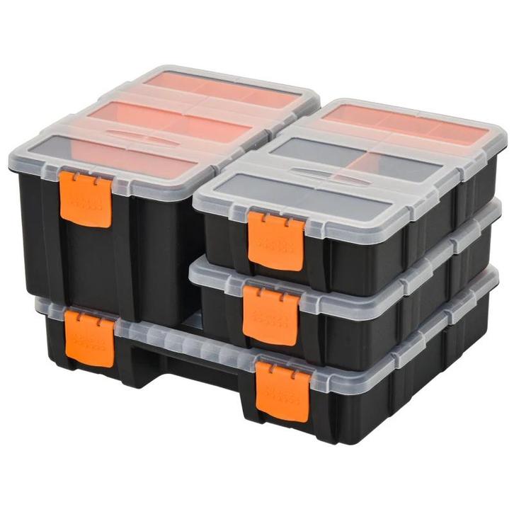 TRUUSK 4-delige Gereedschap Opbergdoos - Multifunctioneel -, Doe-het-zelf en Verbouw, Overige Doe-het-zelf en Verbouw, Nieuw, Verzenden