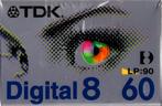 TDK Digital8 SP60/LP90 Videocassette – 60 minuten SP / 90 mi, Audio, Tv en Foto, Verzenden, Nieuw