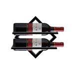 Wijnfleshouder voor 2 Flessen Wijnhouder Wijnrek Metaal Wand, Verzamelen, Verzenden, Nieuw