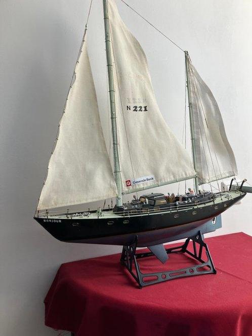 Maritieme objecten - zeiljacht kunstof jaren 80 - kunstof, Antiek en Kunst, Curiosa en Brocante