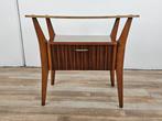 Nachtkastje - Esdoorn, Hout, Knoesthout, Messing, Antiek en Kunst