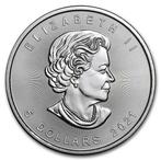 Canadian Maple Leaf 1 oz 2021, Postzegels en Munten, Zilver, Losse munt, Verzenden, Noord-Amerika
