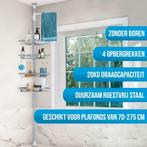 Tweedekans | Strex Doucherek RVS - Verstelbaar 70-275 cm - 4, Huis en Inrichting, Ophalen of Verzenden, Zo goed als nieuw