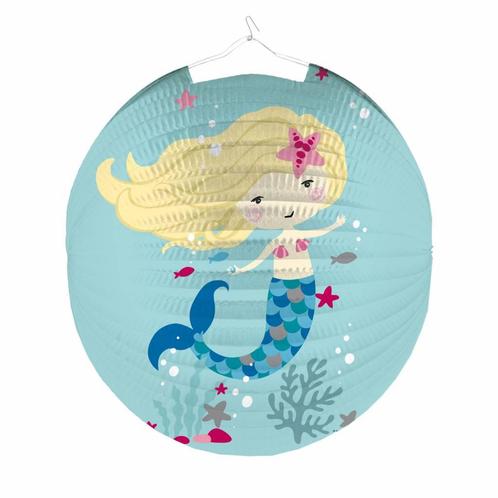 Zeemeermin Lampion 25cm, Hobby en Vrije tijd, Feestartikelen, Nieuw, Verzenden