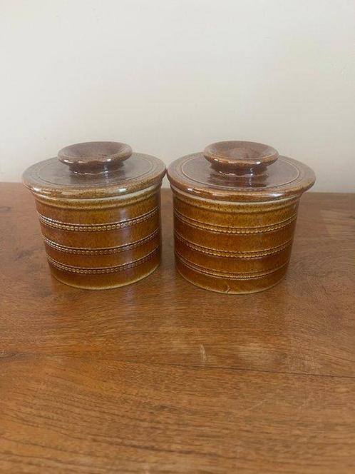 Boterschotel (2) - Pot met deksel - Keramiek - Water-butter, Antiek en Kunst, Antiek | Keukenbenodigdheden