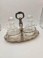 vintage - Olie-en-azijnstelletje - vintage - .800 zilver, Antiek en Kunst