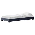Houten bed Laag linnen met bedbodem 90x200 cm donkergrijs, Huis en Inrichting, Verzenden, Nieuw