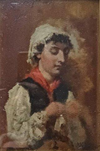 Luigi Nono (1850-1918), Attr. a - Ritratto di giovane, Antiek en Kunst, Kunst | Schilderijen | Klassiek