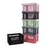 Lastpak Stijlvolle kunststof fietskrat - roze - 40x30x22..., Fietsen en Brommers, Fietsaccessoires | Fietsmanden, Ophalen of Verzenden