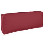 vidaXL Palletkussen voor rugleuning Wijnrood 120 x 40 x 12, Verzenden, Nieuw