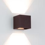 Reach Up&amp;Down Muurlamp Zwart/Bruin kubus met LED, Huis en Inrichting, Nieuw, Modern, Plafondspot of Wandspot, Verzenden