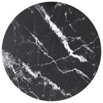 Tafelblad Marmer Design Zwart: OP = OP! -35% Korting, Marmer, 50 tot 100 cm, Rond, Nieuw