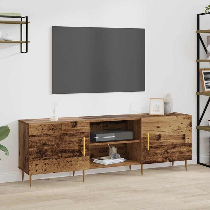 vidaXL TV-kast Oud hout 150 x 30 x 50 cm Bewerkt hout, Huis en Inrichting, Kasten | Televisiemeubels, Nieuw, Minder dan 50 cm