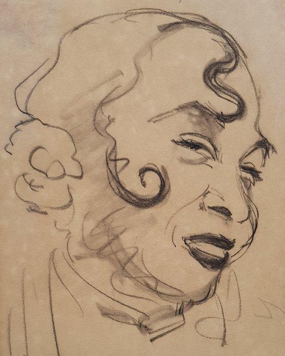 Francis Picabia (1879-1953) - Portrait présumé de Joséphine, Antiek en Kunst, Kunst | Schilderijen | Klassiek