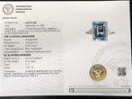 Verlovingsring - 14 karaat Witgoud - 4.19ct. tw. Aquamarijn, Sieraden, Tassen en Uiterlijk, Antieke sieraden